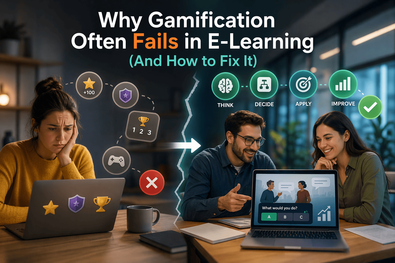 Why Gamification Often Fails in E-Learning (And How to Fix It) From engagement to real learning with AI-native interactive design