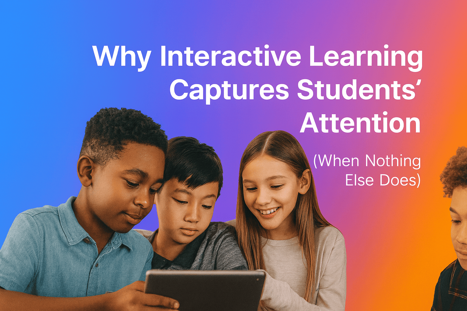 Why Interactive Learning Captures Students’ Attention (When Nothing Else Does)