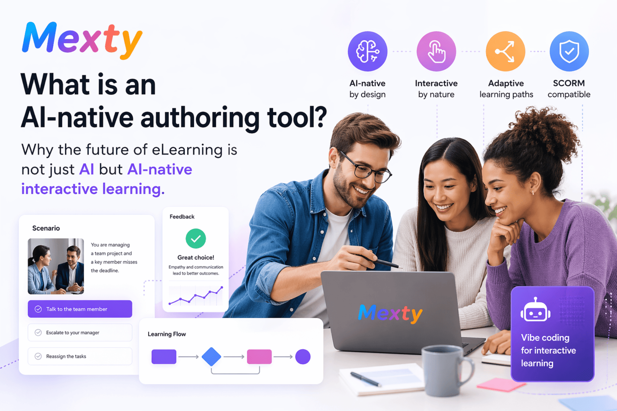 What is an AI-native authoring tool? Why the future of eLearning is not just AI but AI-native interactive learning