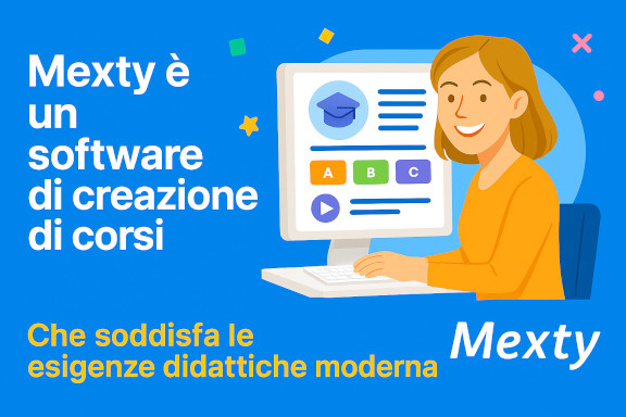 Crea corsi interattivi senza programmare — con Mexty.ai