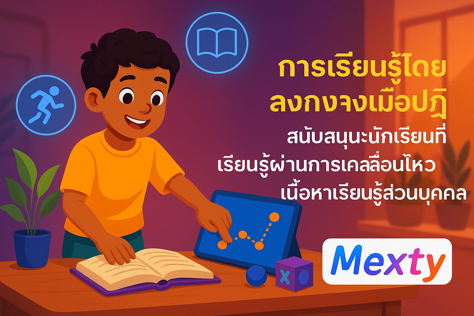 การเรียนรู้ผ่านการลงมือทำ: สนับสนุนผู้เรียนแบบเคลื่อนไหวด้วยเนื้อหาการเรียนรู้ที่ปรับเปลี่ยนได้