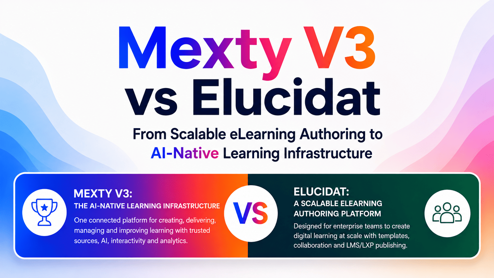 Mexty vs Elucidat: From Scalable eLearning Authoring to AI-Native Learning Infrastructure