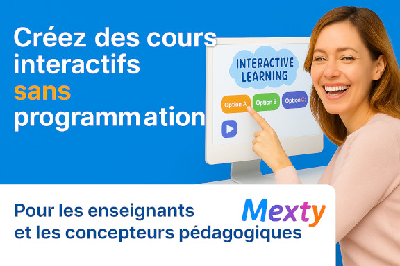 Créez des cours interactifs sans coder — avec Mexty.ai