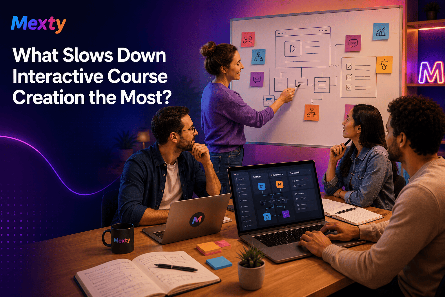 What Slows Down Interactive Course Creation the Most?